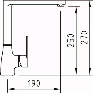 Grifo Monomando Fregadero CLEVER Artic Xtreme EC3 Diseño Escandinavo Caño Giratorio Ahorro de Agua
