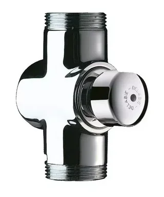 Robinet temporisé DELABIE Tempochasse M1/4" WC laiton chromé - Réf. 760000