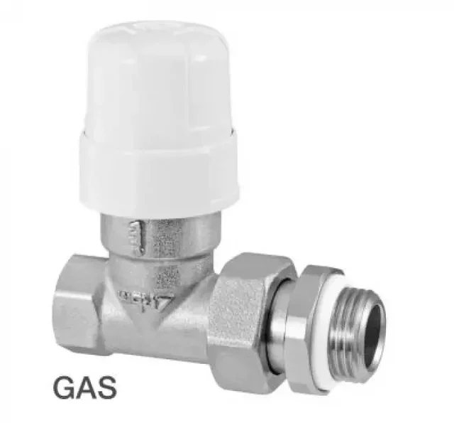 RBM 320 Thermostatventil Eckform Messing vernickelt für Heizkörper - 1000 kPa 110°C UNI-EN 215