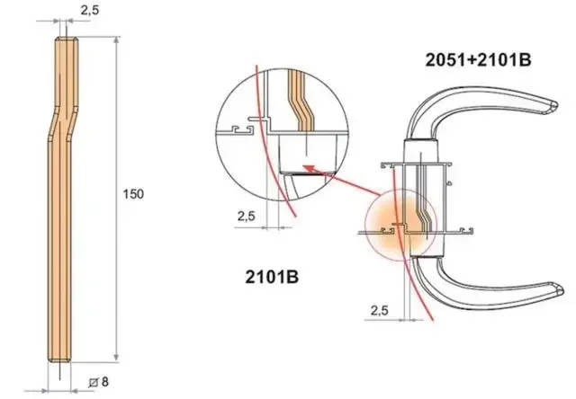 FAPIM 2100B Anti-Theft Security Rosette Grey G6 Aluminum European Cylinder Lock