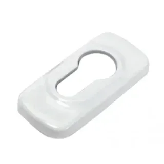 Cylindrical anti-theft escutcheon FAPIM 2100B white lacquered aluminum RAL 9010 security lock