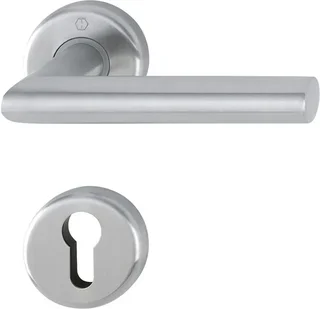 Garniture porte Utrech HOPPE Inox 39406 rosace design