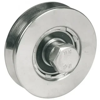 Roue à gorge triangulaire Ø80mm roulement à billes AVL 200kg