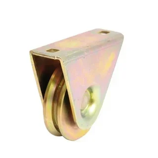 Dreiecksnutenrad Ø80mm verzinkt Außenhalterung 300kg Tragkraft Industrierolle