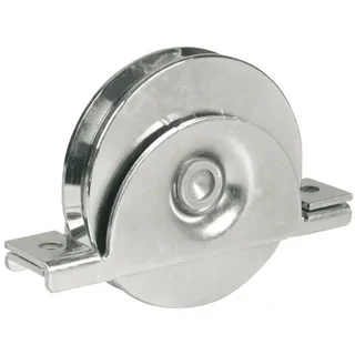 Rundnutenrad AVL 100 mm verzinkter Stahl 300 kg mit Schweißhalterung