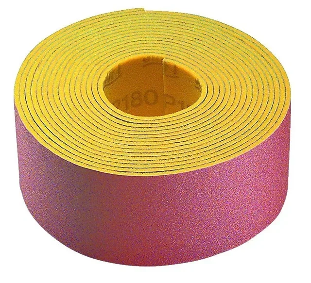 Rouleau abrasif Siasoft 115mm x 10m grain 80-220 pour ponçage profils complexes