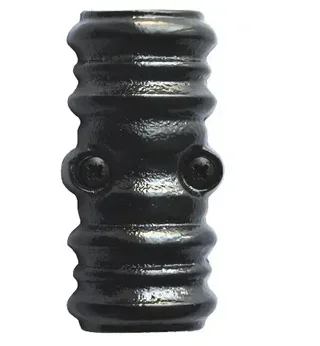 Roulette coulissante noire Rollinger 16x8 mm pour crémone de tringle