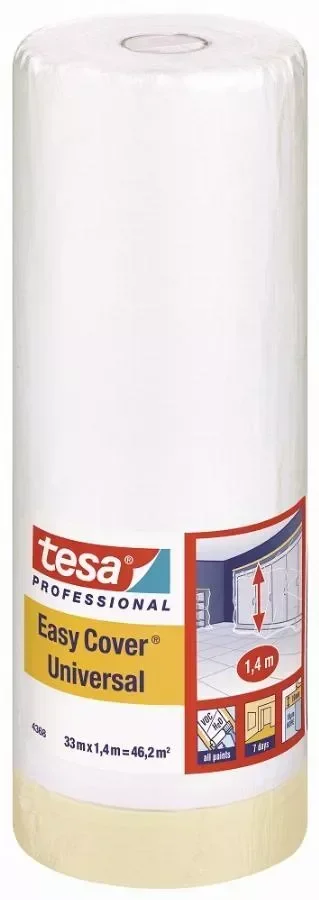 Ruban adhésif masquage EasyCover TESA 04368 protection surfaces peinture