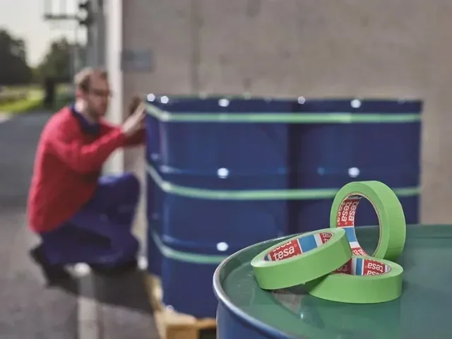 Ruban adhésif toile TESA 4621 vert 25m x 50mm multi-usage extérieur plâtrage