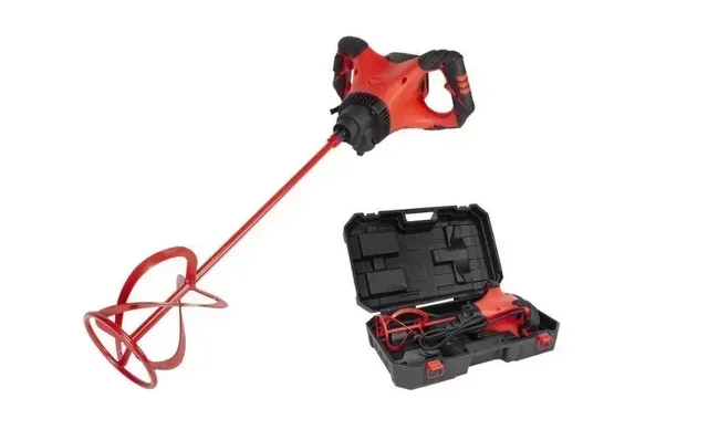 Mezclador RUBIMIX-9 Supertorque 1800W 28 Nm con Maletín - Batidora Profesional de Adhesivo para Azulejos y Mortero