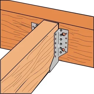 Simpson SAE440/100/2 Holzbalkenschuh 440x100x170 mm Verzinkter Stahl mit Außenflügeln