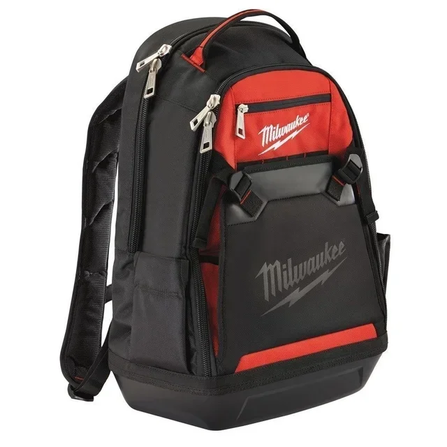 Milwaukee 48228200 Baustellen Rucksack - Ultra-robustes Nylon 35 Fächer Werkzeugrucksack