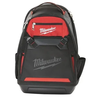 Milwaukee 48228200 Baustellen Rucksack - Ultra-robustes Nylon 35 Fächer Werkzeugrucksack