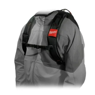 Milwaukee 48228200 Baustellen Rucksack - Ultra-robustes Nylon 35 Fächer Werkzeugrucksack