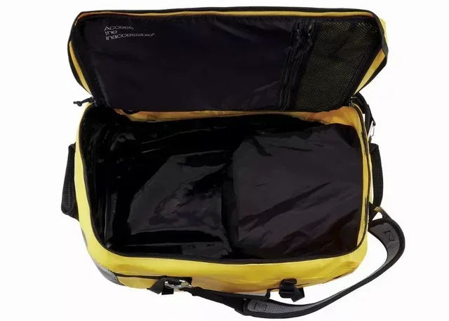 Sac de voyage PETZL Duffel 65L jaune noir - 65 litres résistant