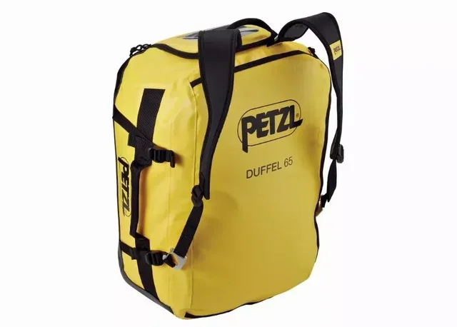 Sac de voyage PETZL Duffel 65L jaune noir - 65 litres résistant