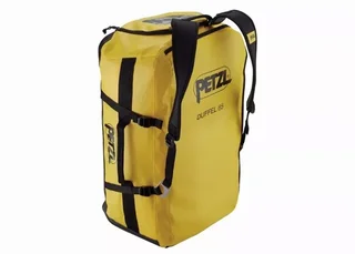 Borsa Trasporto Petzl Duffel 85L Giallo Nero - Viaggio Arrampicata Attrezzatura