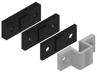 Serrure aluminium La Croisée DS 250mm ou 500mm avec gâchette et cale - Réf. 6812-007