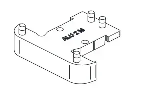 Embases meneau ABS gris RAL 9018 BILCOCQ lot 10 - Profilé alu