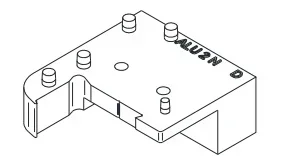 Sachet 5 paires plateformes ABS Gris RAL 9018 BILCOCQ ALU2N-L10-S