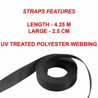 Sangle à cliquet Master Lock 4,25 m x 25 mm - Lot de 2 - 400 kg