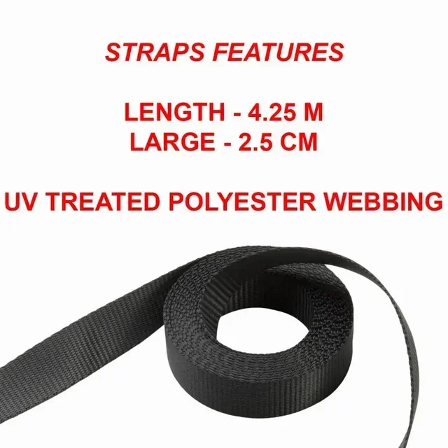 Sangle à cliquet Master Lock 4,25 m x 25 mm - Lot de 2 - 400 kg