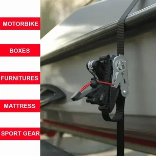 Sangle à cliquet Master Lock 4,25 m x 25 mm - Lot de 2 - 400 kg