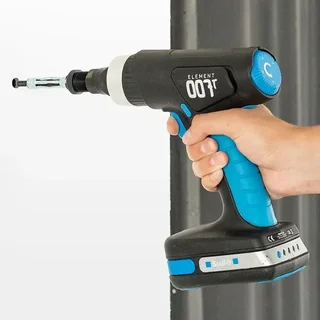 Scelleuse électrique 18V SCELL-IT sans fil pour chevilles corps creux M4-M8, technologie brushless, réglage profondeur 4-40mm, éclairage LED intégré, livrée avec 4 tirants et lubrifiant MoS2 - modèle E-007-T-BODY (sans batterie)