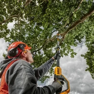 Élagueuse sur perche sans fil DEWALT 18V 5Ah 4,5m portée