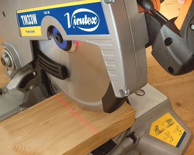 Virutex TM33W Electric Miter Saw 330mm Laser Aluminum PVC Wood Cutting
