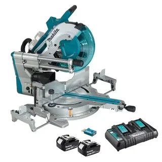 Makita DLS211PT2U 36V 305mm LXT Sliding Compound Miter Saw with 5Ah Batteries and Dual Charger