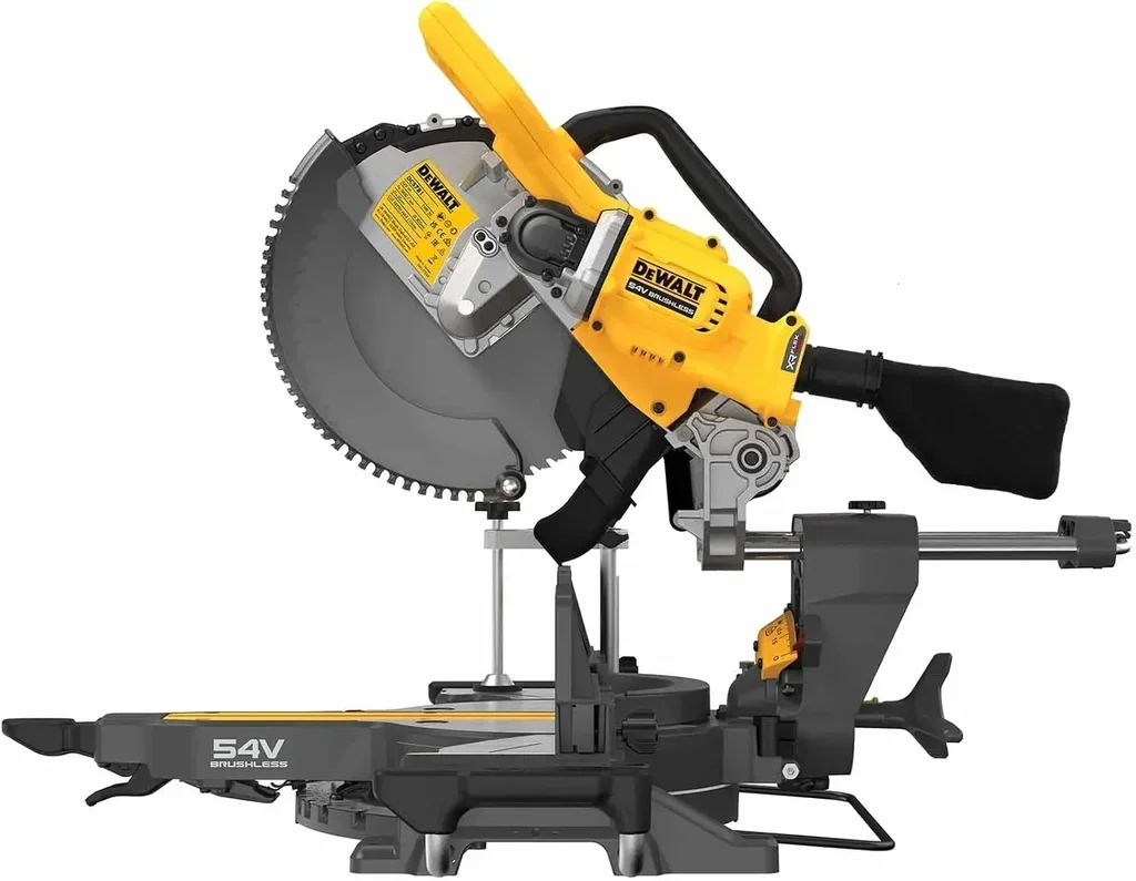 DEWALT DCS781X2-QW 54V XR Brushless 305mm Akku-Kapp- und Gehrungssäge mit 2 Flexvolt-Akkus