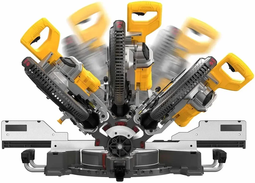 DEWALT DCS781X2-QW 54V XR Brushless 305mm Akku-Kapp- und Gehrungssäge mit 2 Flexvolt-Akkus