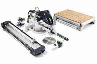 FESTOOL KAPEX KS 120 REB Sliding Compound Miter Saw with Dual Laser and Precision Guide