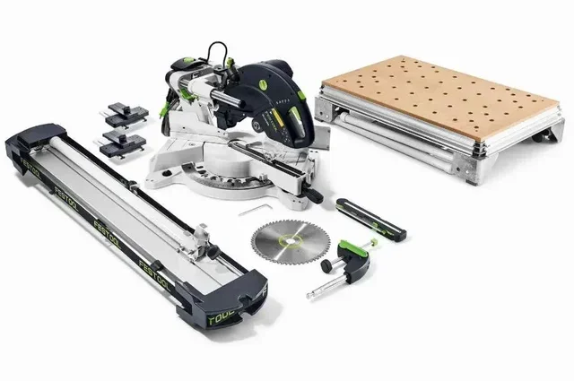 FESTOOL KAPEX KS 120 REB Sliding Compound Miter Saw with Dual Laser and Precision Guide
