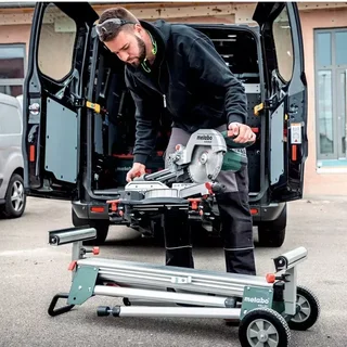 Scie à onglets radiale METABO KGS 254 M 1200W lame 254mm