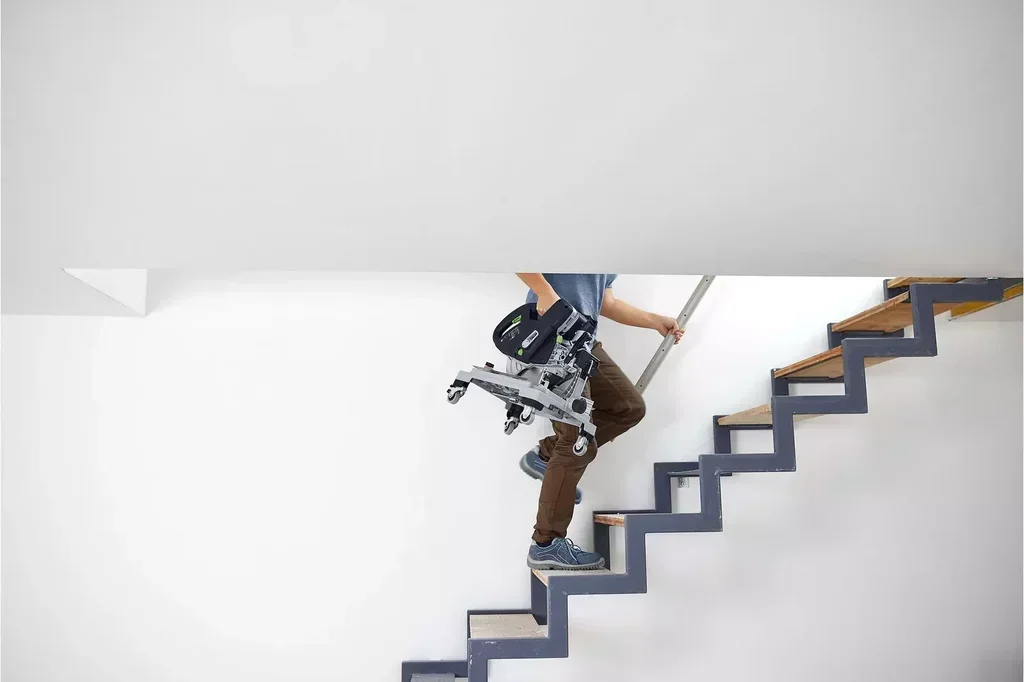 Ingletadora Festool SYMMETRIC SYMC 70 a Batería - Pack 2 Baterías 18V 4.0Ah, Inglete Integrado y Systainer