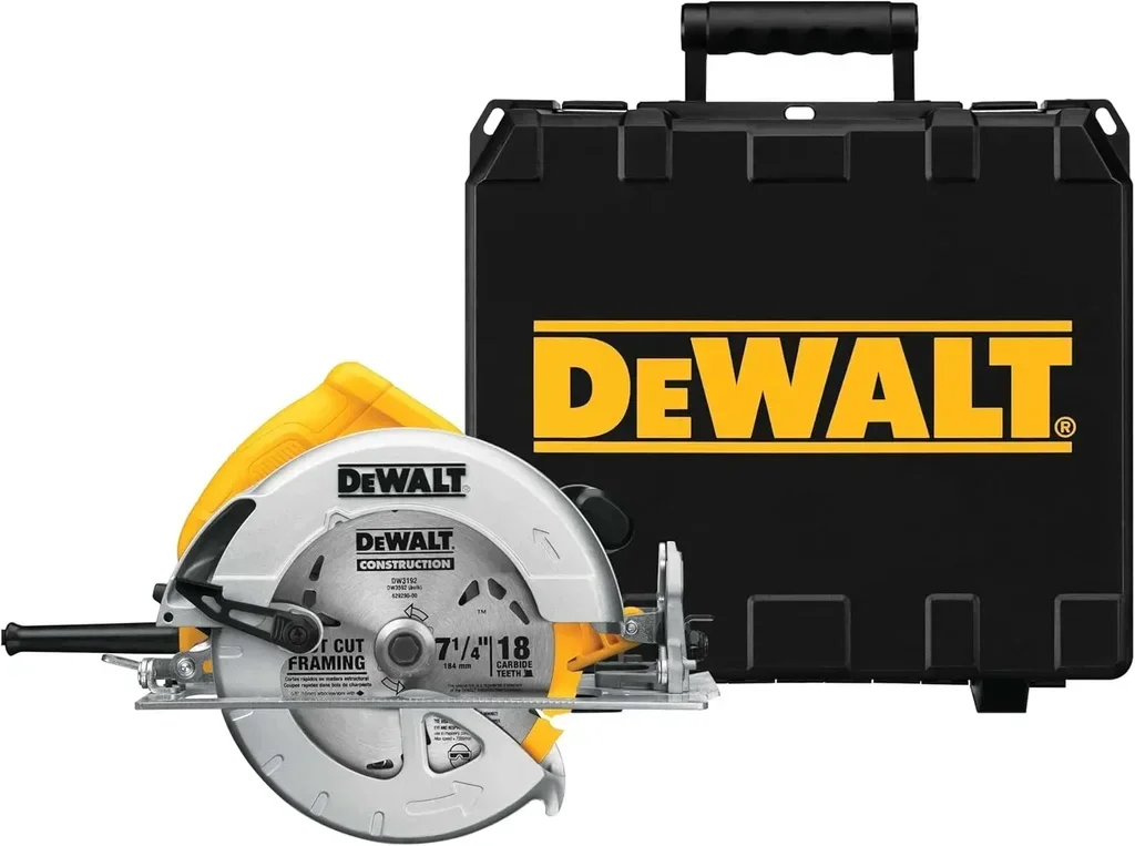 DeWalt DWE575K-QS Corded Circular Saw 1600W, 190mm Blade, 67mm Cutting Depth with Case