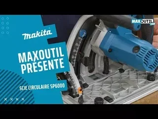 MAKITA SP6000J1 Plunge Circular Saw 1300W 165mm with 1400mm Rail and MAKPAC Case