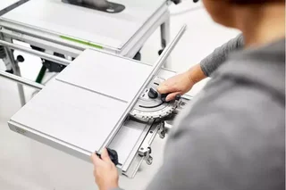 Sega circolare da banco Festool TKS 80 EBS ST 840-Set con protezione SawStop - Sega professionale