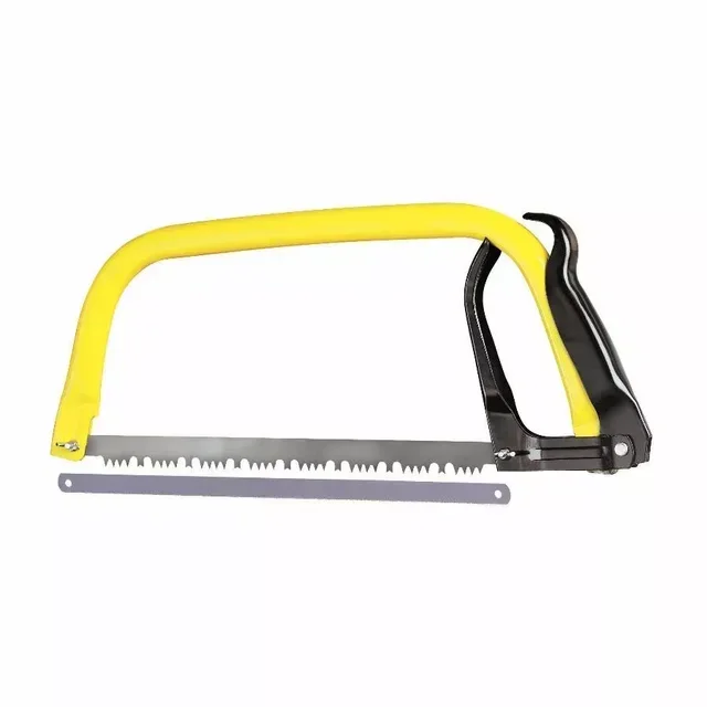 Scie à bûches universelle bois métal 300 mm avec 2 lames interchangeables