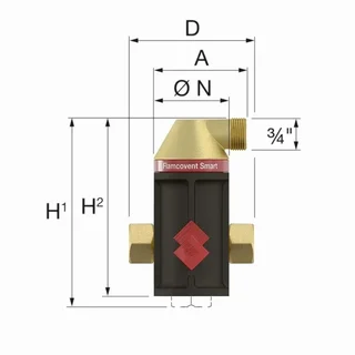 Flamcovent Smart Air Separator 3/4" FLAMCO 30001 - Heating Installation