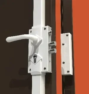 Serrure 3 points verticale réversible marron MUL-T-LOCK S300M H.2040mm sans cylindre