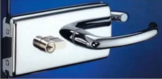 Serrure de milieu Stremler 4300 chromé brillant barillet DIN