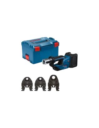 Sertisseuse sans fil Bosch GPT 18V-19 avec mâchoires TH16/20/26 et coffret L-BOXX 238