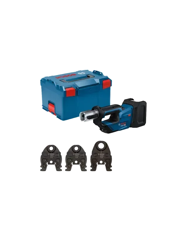 Sertisseuse sans fil Bosch GPT 18V-19 avec mâchoires TH16/20/26 et coffret L-BOXX 238