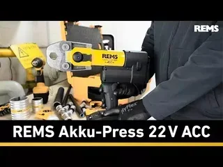 Pressa radiale elettroidraulica REMS AKKU-press 32 kN 22V - Valigetta metallica, batteria e caricabatterie