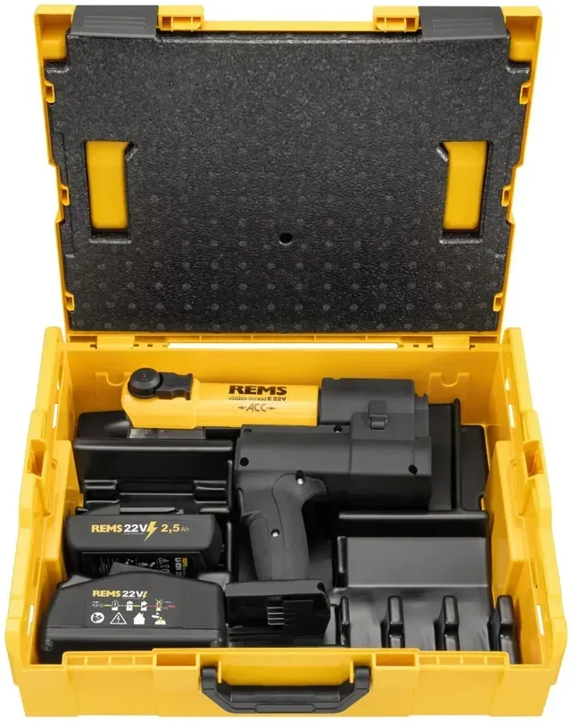 Sertisseuse radiale REMS Akku-Press E 22V 32kN sans fil coffret L-Boxx