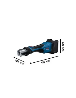 Pinza crimpatrice a batteria Bosch GPT 18V-32 32kN valigetta L-BOXX