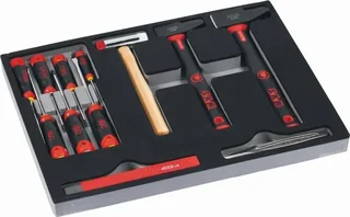 Workshop Tool Trolley SERVI-630N SAM OUTILLAGE with 200 Industrial Maintenance Tools